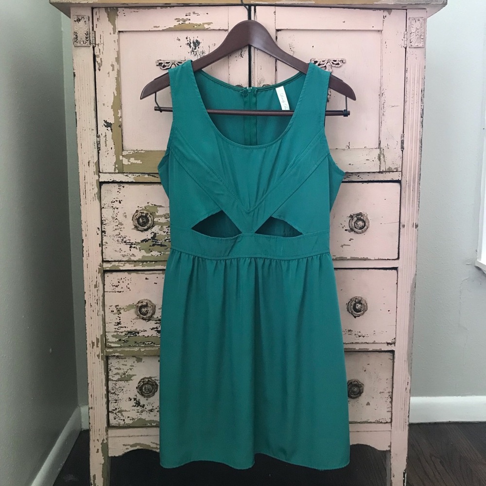 Dress with key holes